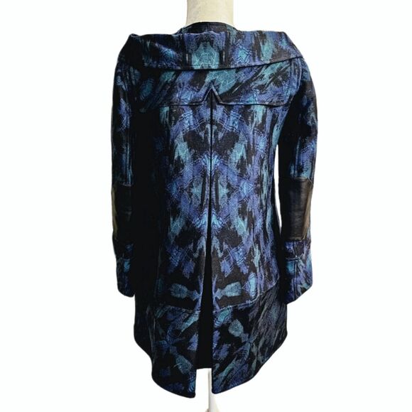 RARE Proenza Schouler Digital Print Jacquard Toggle Duffle Coat $2650 Sz 4 - Picture 4 of 10